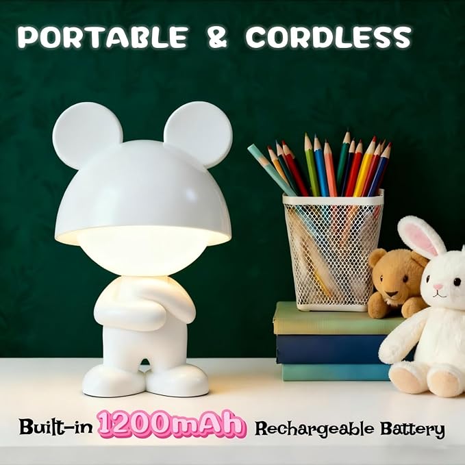 ShonlPin Night Light for Kids, Rechargeable Table Lamp, Touch Lamps for - Image 4