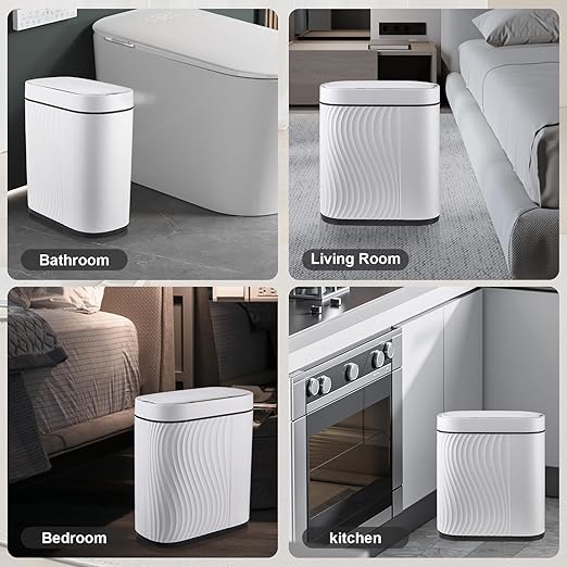Bathroom Trash Cans with Lid 2 Gallon Automatic Trash Can, Small Motion Sensor - Image 7