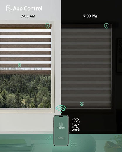 Yoolax Motorized Zebra Blinds Compatible - Image 4