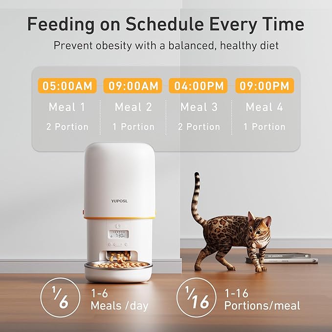 Automatic Cat Feeder - 4L Timed Auto Pet Feeder - Image 3