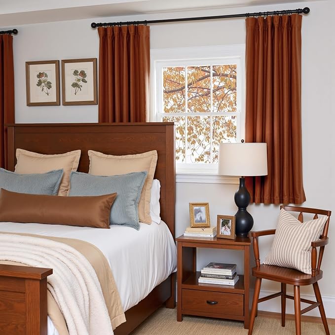 Lazzzy Velvet Blackout Curtains Thermal Insulated Room Window Drapes Super Soft - Image 4
