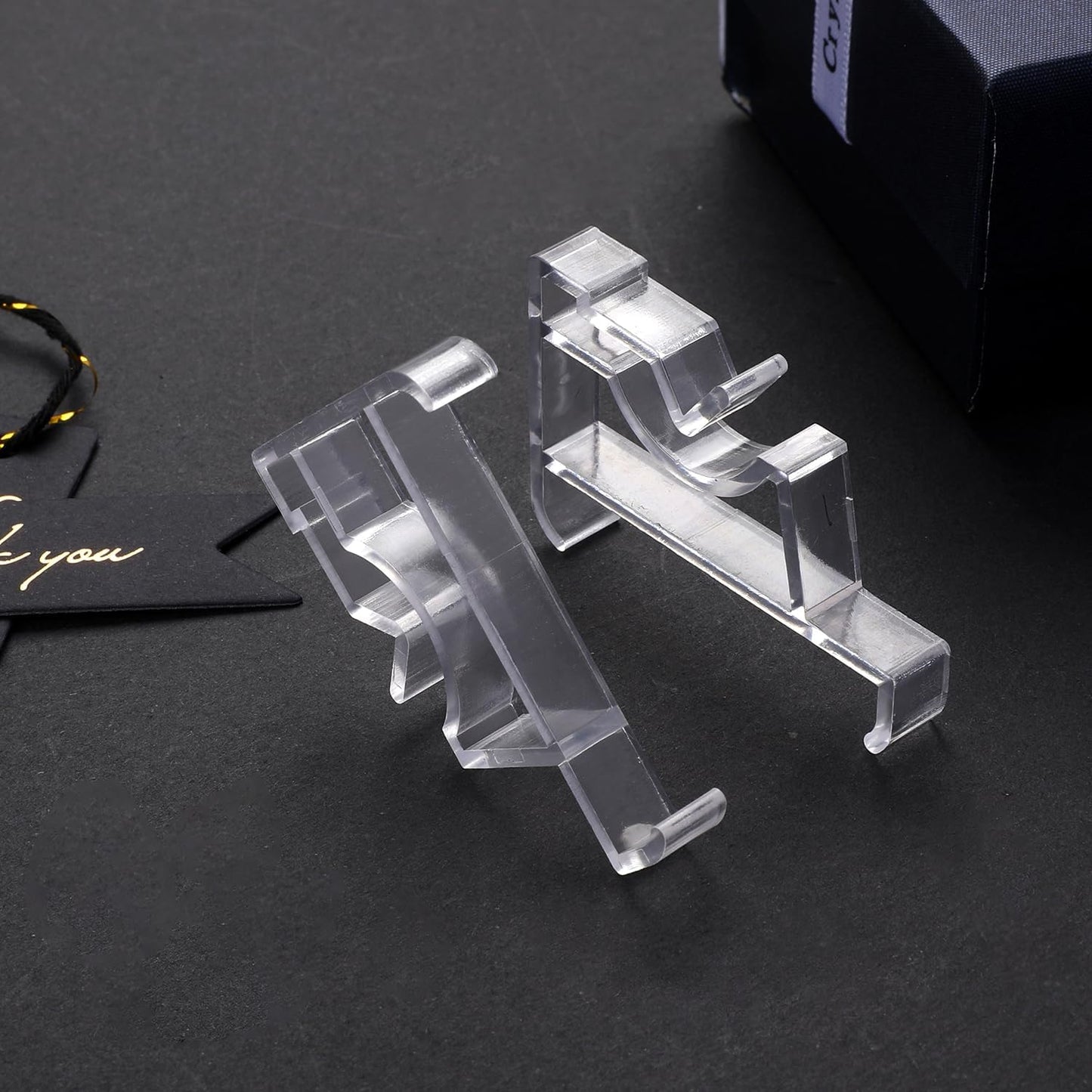 12 Pcs Valance Blind Clips Replacement Clear 2 Inch Plastic Hidden Clips for Horizontal Blinds