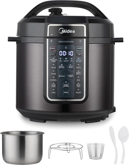 Midea 12-in-1 Electric Pressure Cooker, 6 Quarts, 12 Presets, Rice Cooker by Makeyourselfathome