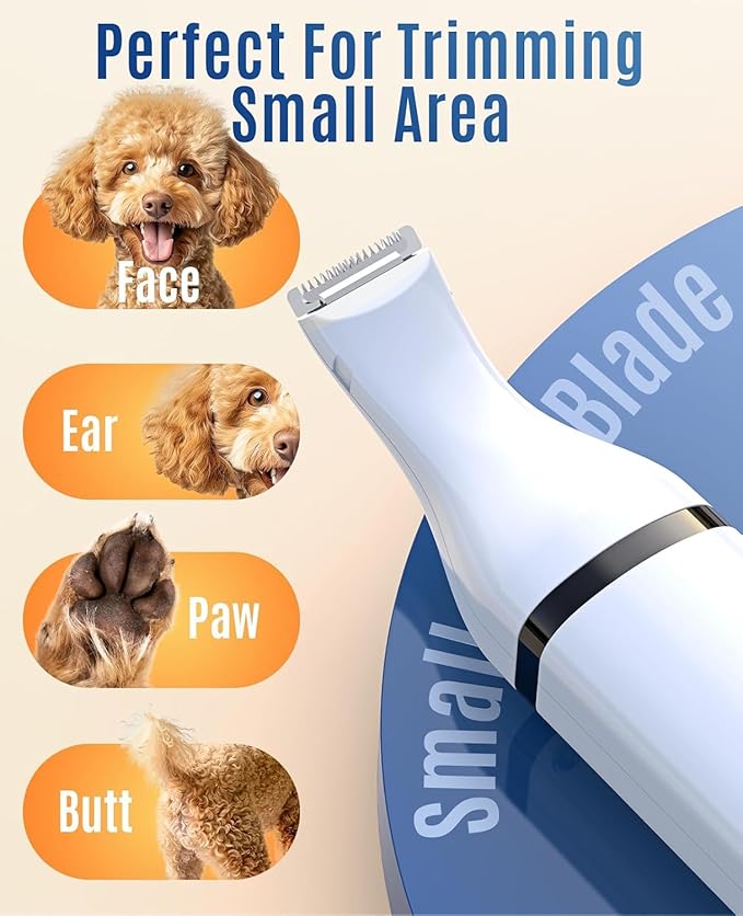 oneisall Dog Nail Grinder and Paw Trimmer Kit 3 in 1 Quiet Rechargeable - Image 6