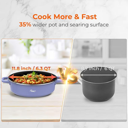 Rosewill 12.7 QT Electric Hot Pot Slow Cooker - Image 8