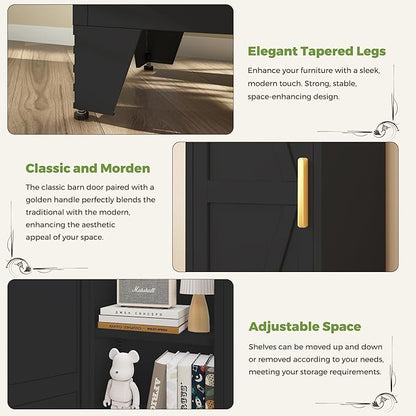 COFaR Tall Bathroom Cabinet, Metal Farmhouse Narrow Slim Storage Cabinet - Image 4