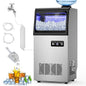 Commercial Ice Maker Machine 130 Lbs/24H, 20 Lbs Ice Bin, Undercounter Ice by Velieta-SpecialistinFridge