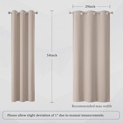 DUALIFE Room Darkening Window Draperies Curtain Panels - Image 6