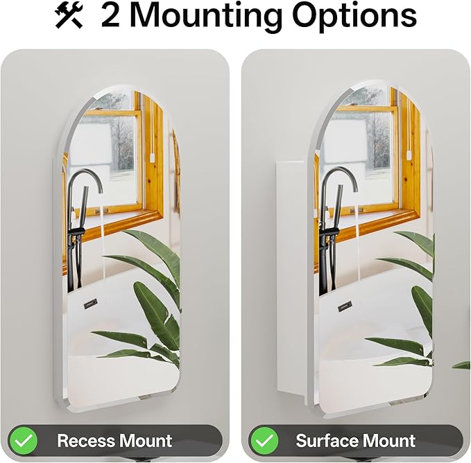 Arched Bathroom Medicine Cabinet - Image 4