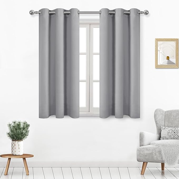 DWCN Silver Grey Blackout Curtains by DWCN