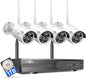 Hiseeu Home Security Camera System, No Subscription, 4K NVR by Hiseeu