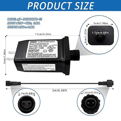 30V 0.8A LED Controller with Extension Cord, Replacement Model JC-DC300V0800-G1 - Image 3