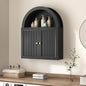 Arched Bathroom Wall Cabinet, 23.6 x 30.3'' Over The Toilet Cabinet by UPOSOJAWishesYouaNiceDay