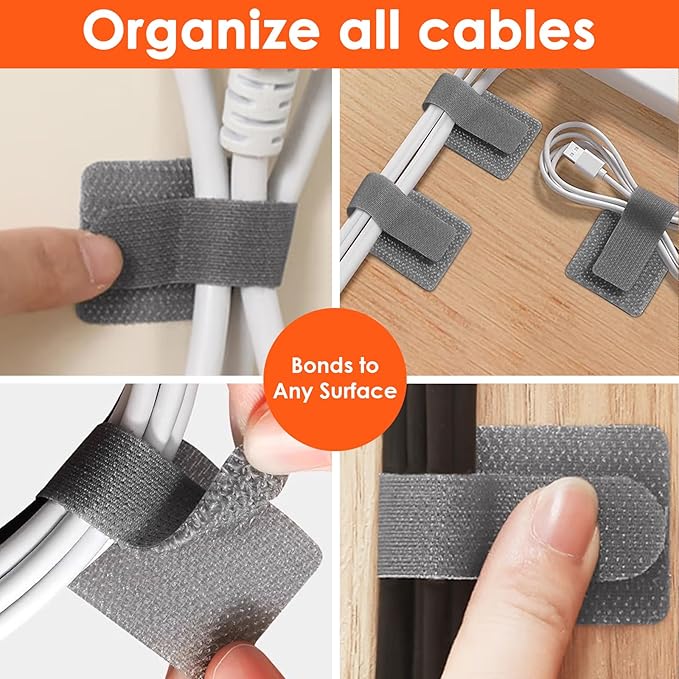 Cable Management Under Desk Cord Organizer, Cable Organizers - Image 7