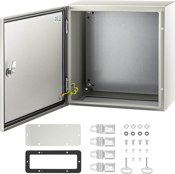 VEVOR NEMA Steel Enclosure, IP66 Waterproof & Dustproof, Outdoor/Indoor by VEVOR