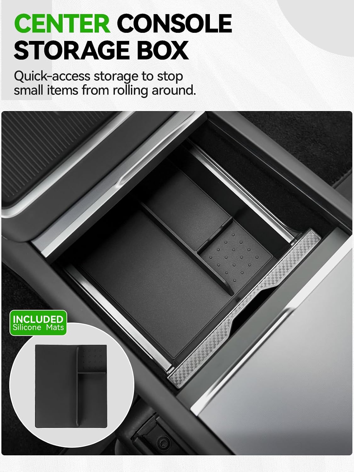 Center Console Organizer for 2024-2026 Tesla Model 3 Highland