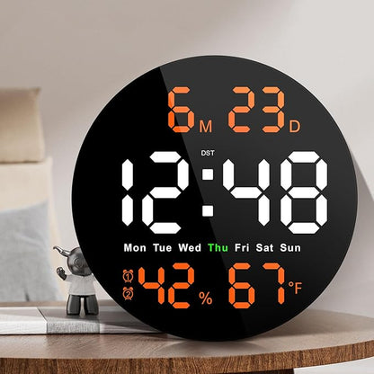Brauthon Large Digital Clock for Classroom, Digital Classroom Clocks for by Brauthon