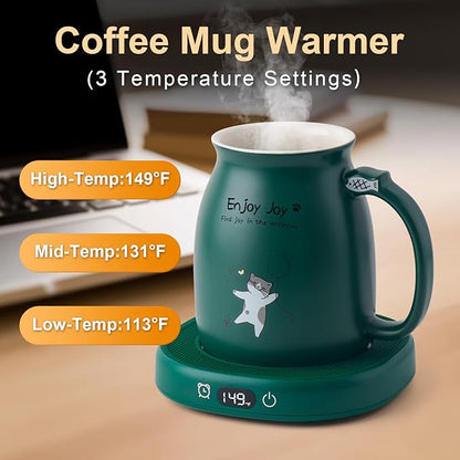 Bsigo Cute Cat Mug Set & Electric Smart Mug Warmer - Image 2