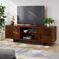 Trapeze TV Stand for Living Room – Wooden Media Console by Bme