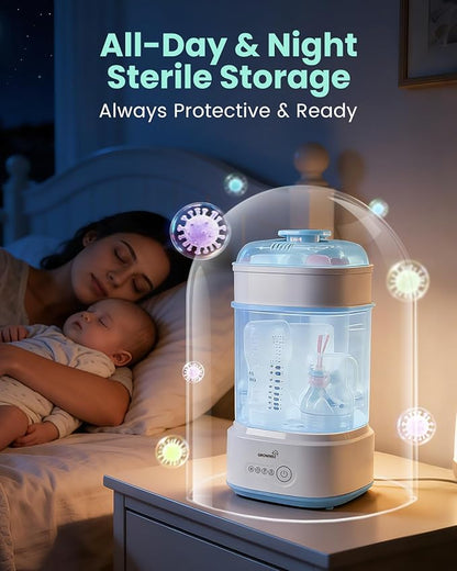 Bottle Sterilizer and Dryer, Compact Electric Steam Baby Bottle Sterilizer - Image 5