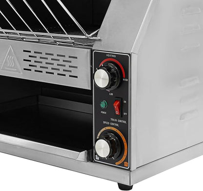 2400W Stainless Steel Countertop Bread Oven, Commercial Toaster Conveyor - Image 7