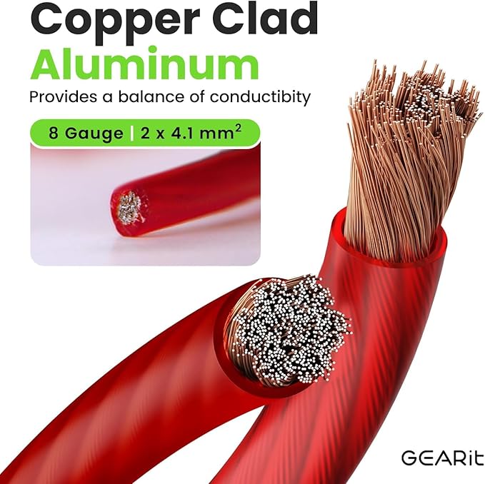 GEARit 8 Gauge Wire Copper Clad Aluminum CCA - Image 2