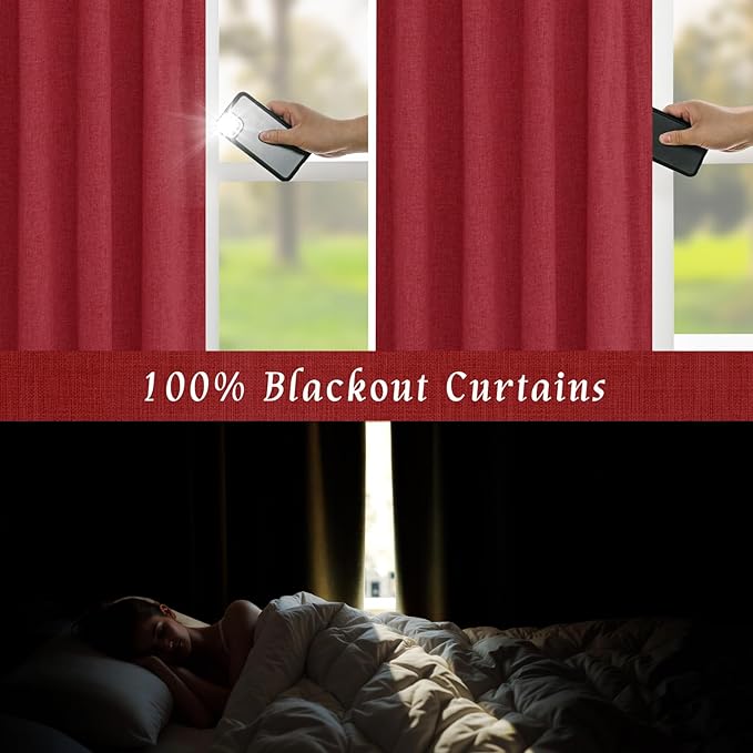 LAMIT Full Blackout Window Curtains - Image 3