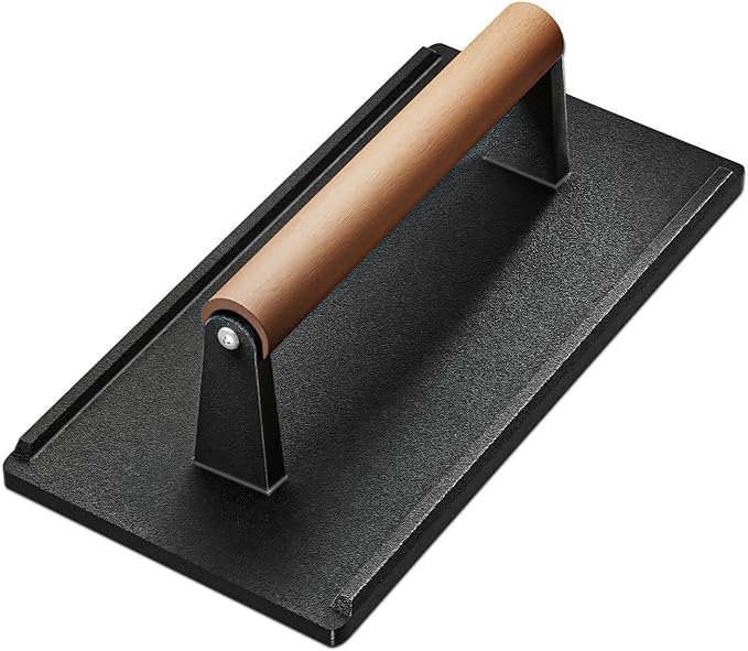 Yoehka Cast Iron Grill Press-1PCS, Heavy Duty Bacon/Burger/Griddle/Chef Press by Yoehka