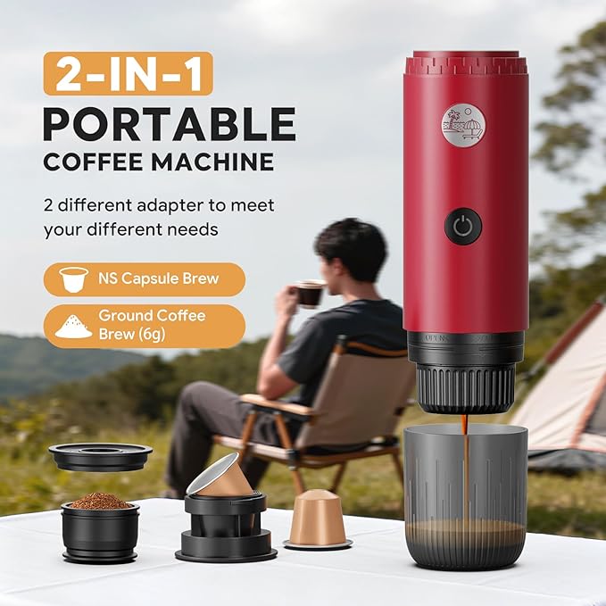 Portable Espresso Machine, Travel Coffee Maker - Image 2