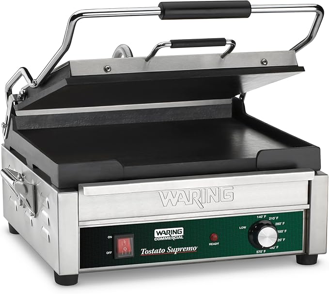 Waring Commercial WFG250 Tostato Supremo® Large Flat Toasting Grill, 5-15 Phase by WaringCommercialProducts