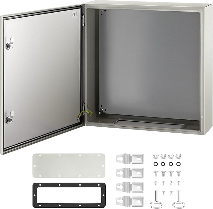 VEVOR NEMA Steel Enclosure, IP66 Waterproof & Dustproof, Outdoor/Indoor by VEVOR
