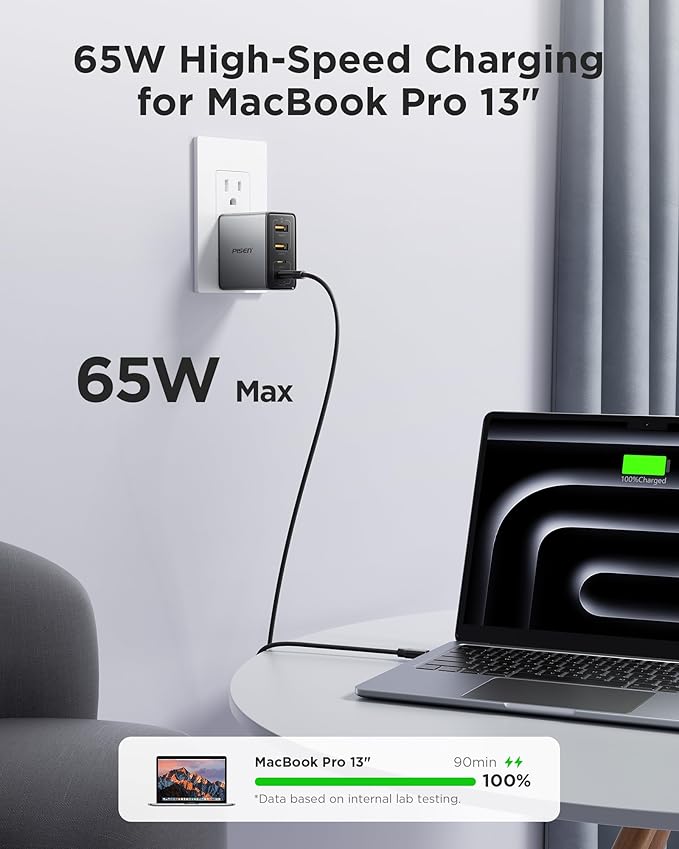 PISEN 65W USB C Charger - Image 2