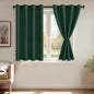 JIUZHEN Forest Green Blackout Curtains by JIUZHEN