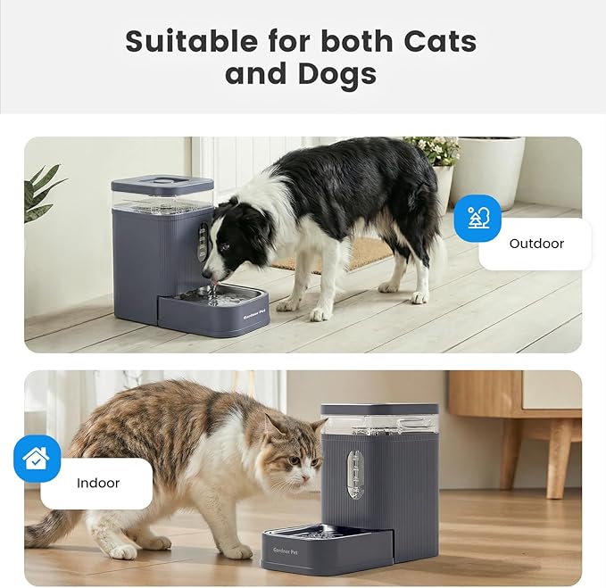 Gardner Pet 1.7 Gallon Automatic Dog Water Bowl Dispenser 6.5L Gravity Water - Image 6