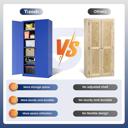 Yizosh Metal Garage Storage Cabinet - Image 8