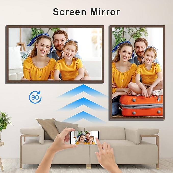 Extra-Large Digital Picture Frame 32"-Wood-Frame - Image 7