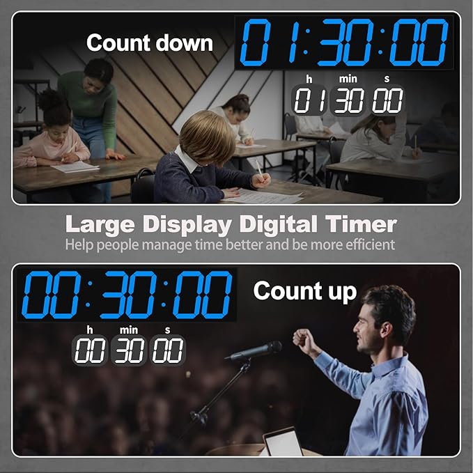CHKOSDA 28.4''Large Digital Wall Clock, Automic Digital Clock - Image 6