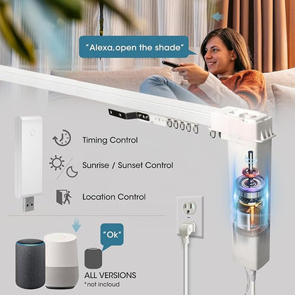 SmartWings Automatic Curtain Opener, Motorized Vertical Blinds - Image 2