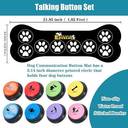 Dog Buttons for Communication Starter Pack 8 Dog Talking Button Set, 30s Voice - Image 4