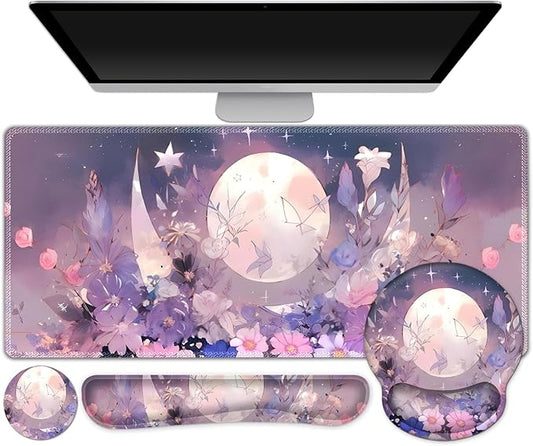 Large Desk Mat, Gaming Mouse Pad, Desk Pad Protector, XXL Mousepad + Keyboard by ToLuLu