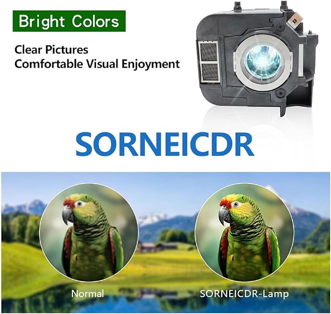 SORNEICDR ELP LP50 Replacement Projector Lamp Bulb Compatible - Image 3
