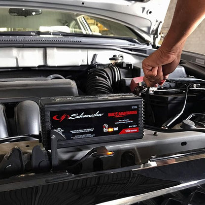 Schumacher Electric 1.5A Car Battery Charger and Maintainer, 3-in-1 Solution - Image 4