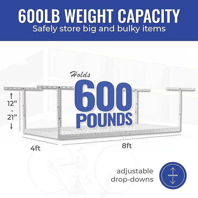 SafeRacks 4x8 Overhead Garage Storage Rack Heavy Duty - Image 5