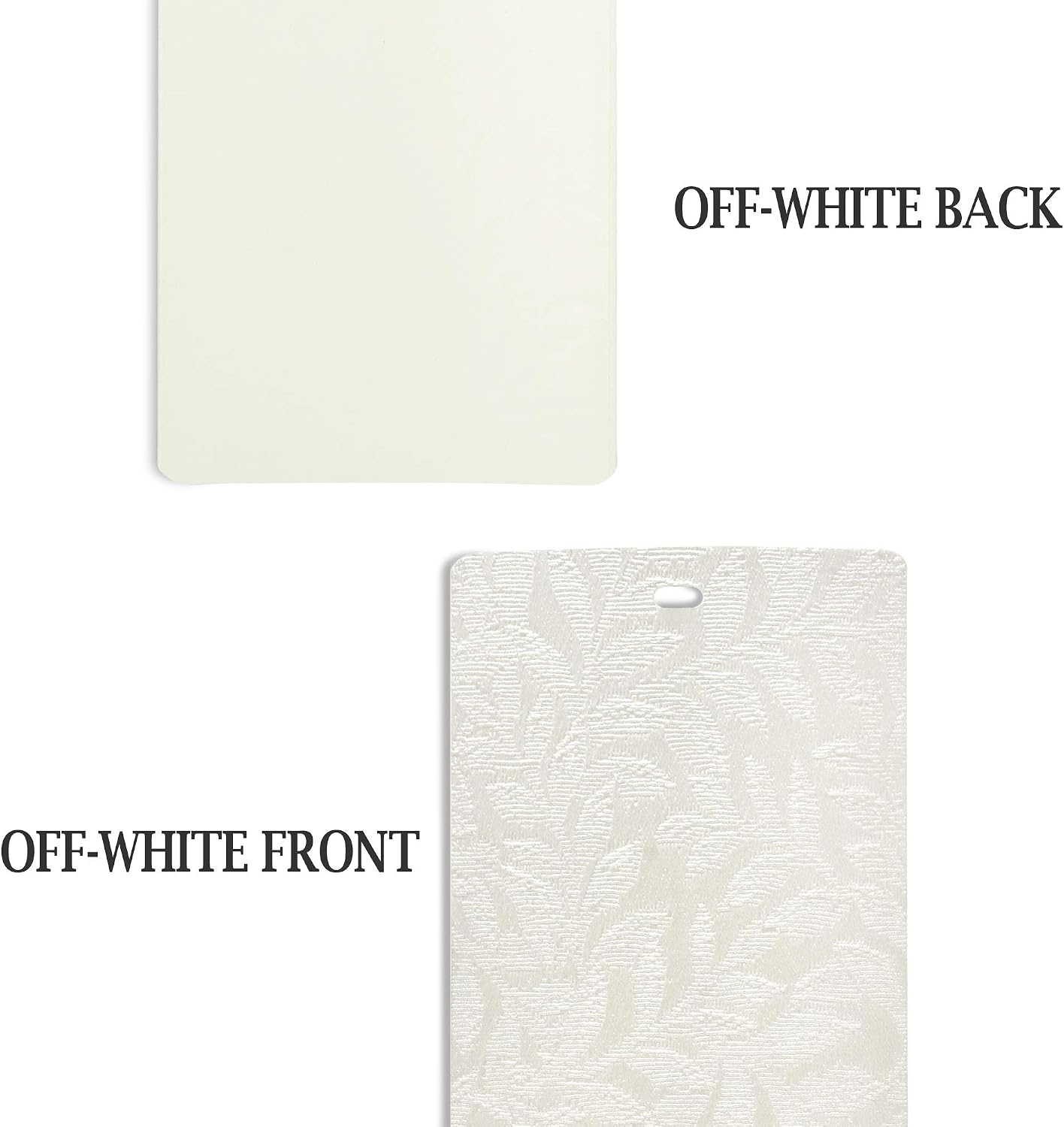 DALIX Rainforest Off White Vertical Blind Texture Sliding Door 82.5 Qty 5 Pack