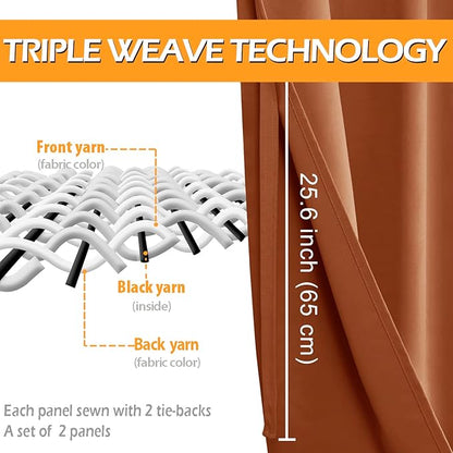 Hiasan Short Blackout Curtains for Bedroom - Image 4