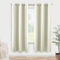 KOUFALL 72 Inch Length Curtain Panels, 50% Blackout Room Darkening Boho Modern by KOUFALL