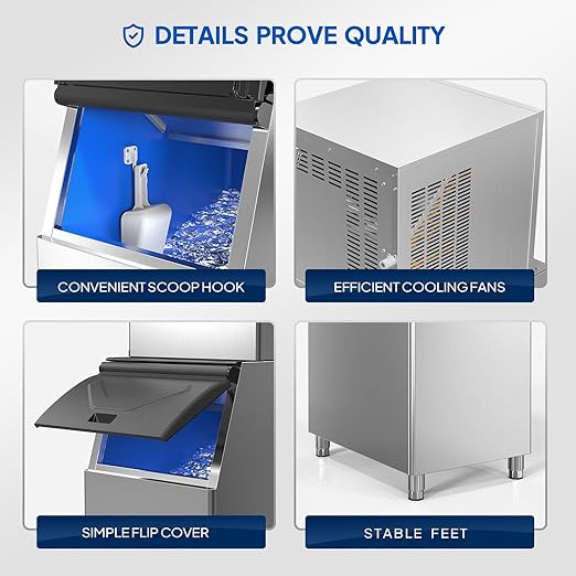 ROVSUN 550LBS/24H Commercial Ice Maker Machine - Image 4