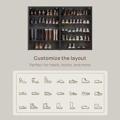 SICOTAS Rattan Shoe Storage Cabinet - Image 7