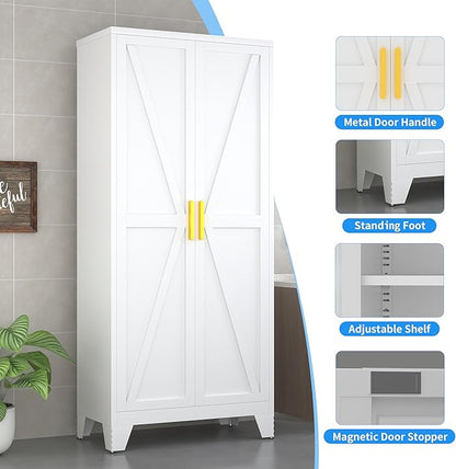 61" Tall Pantry Cabinet, Kitchen Pantry Storage Cabinets - Image 5