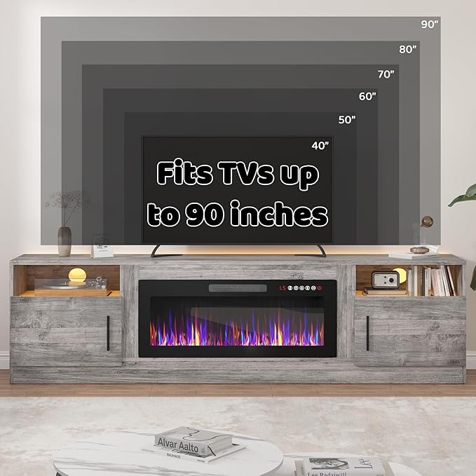 Lemberi Fireplace tv Stand - Image 6